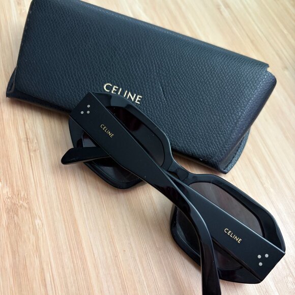 Celine 3 Dot Geometric Square Sunglasses CL40255I - Picture 4 of 5